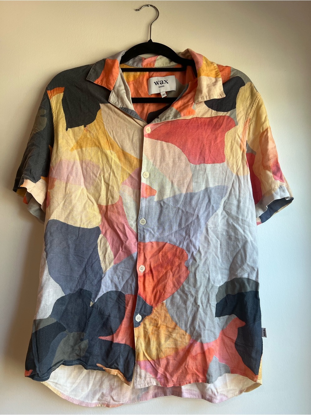 Wax Multi-Color Short Sleeve Button-Down Shirt